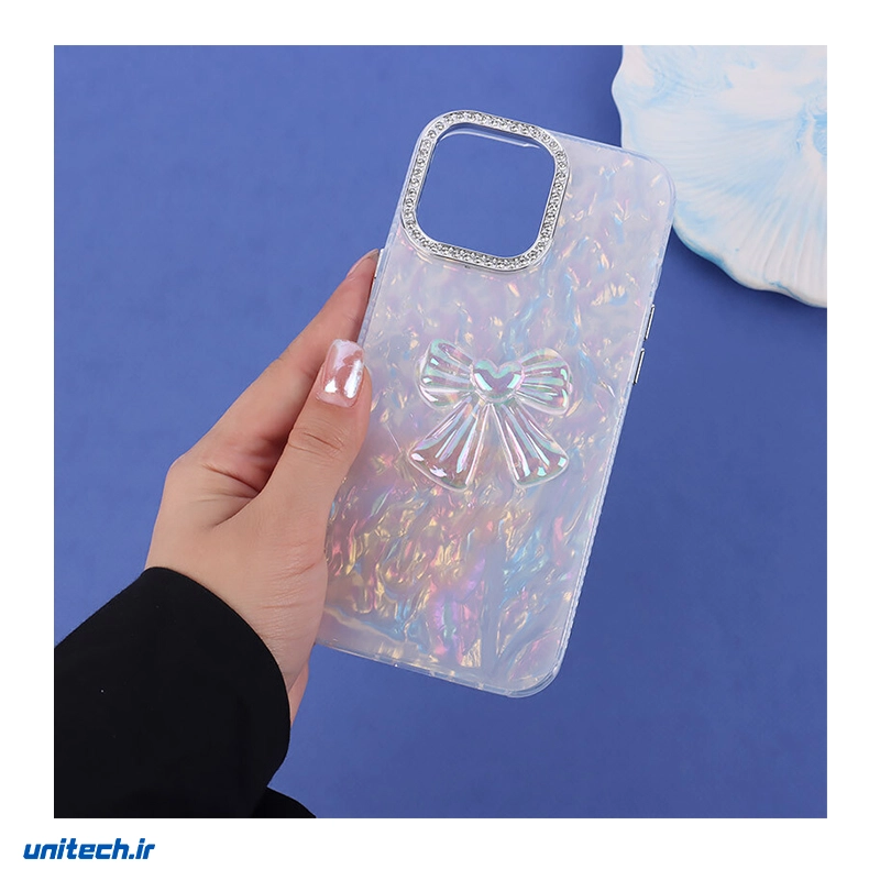 قاب ماربل طرح پاپیون آویزدار مناسب iphone 161